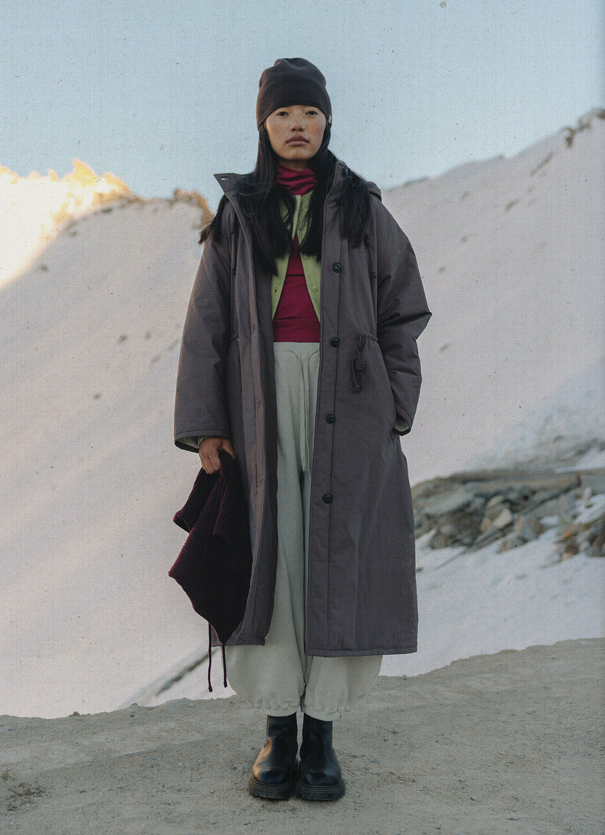 Varuna padded coat_Brown