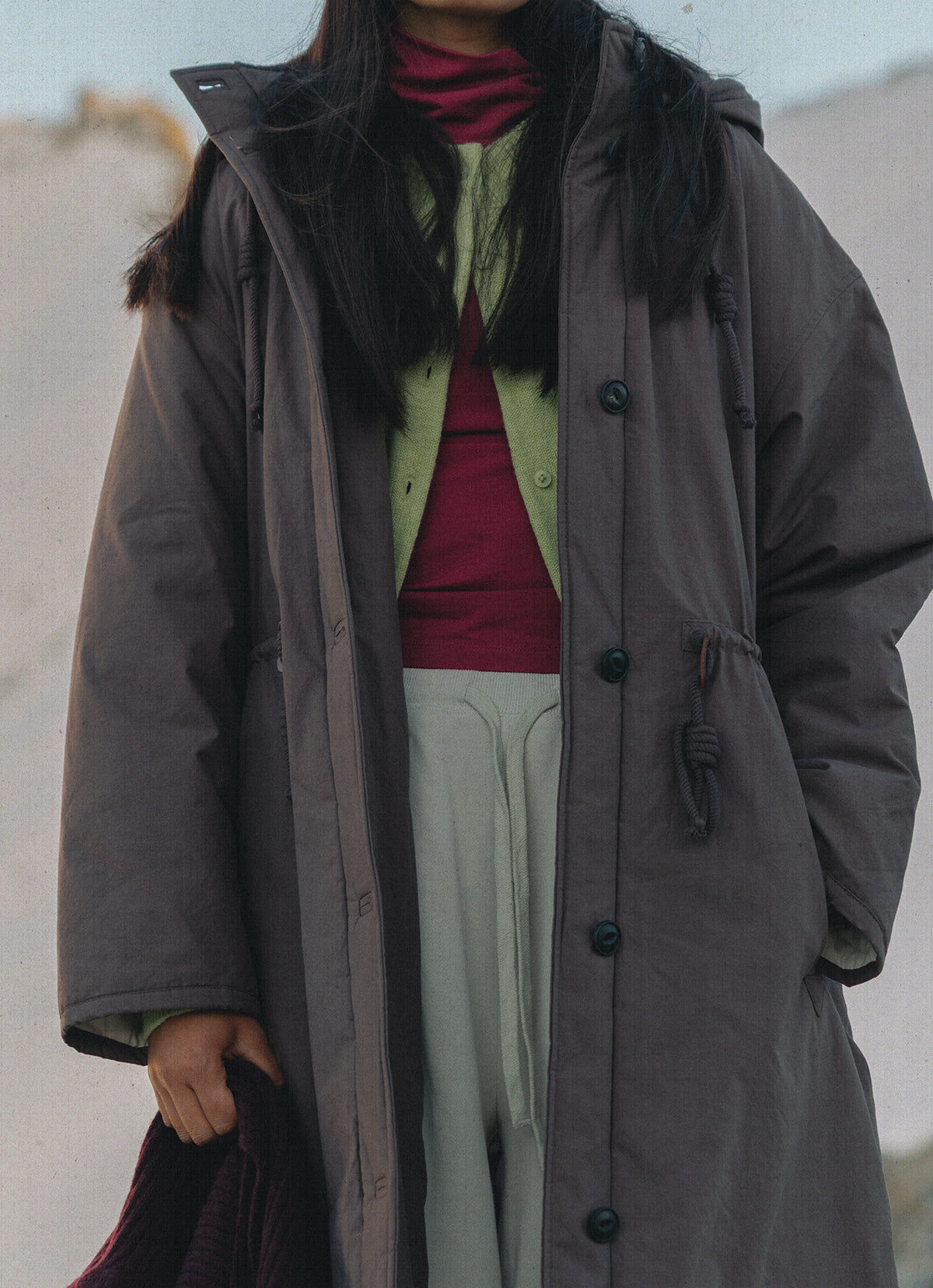 Varuna padded coat_Brown