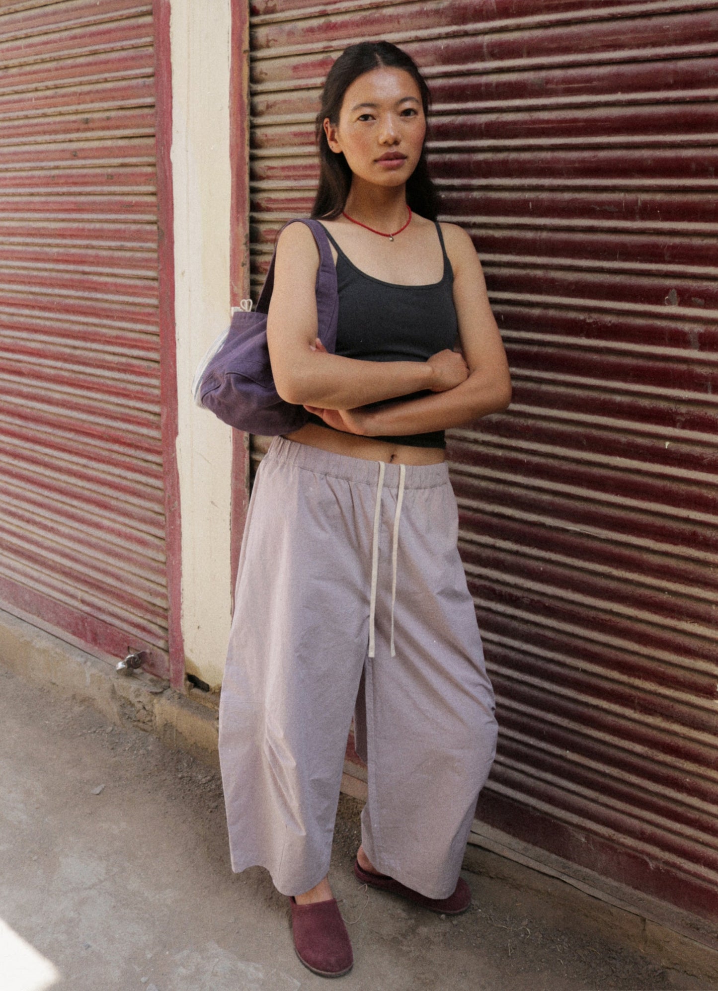 Kitty wide pants_Woodrose