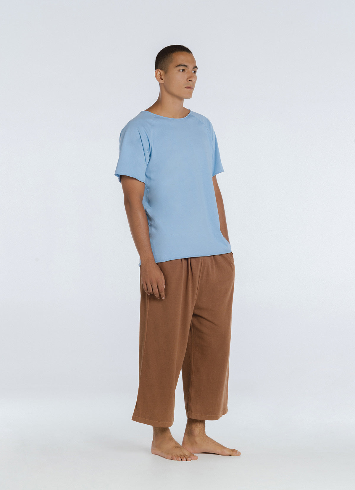 Aman crop pants (For Men)_Brown