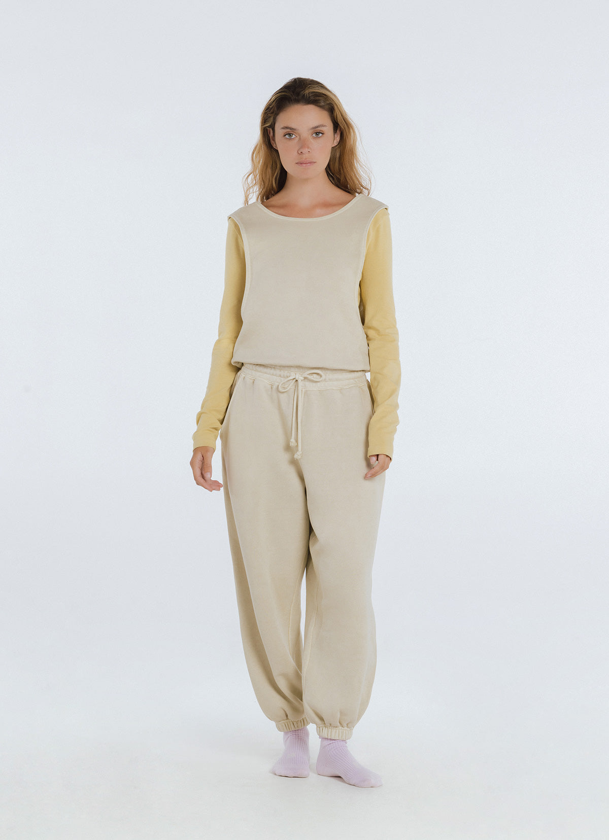 Lapis jumpsuit_Oyster White