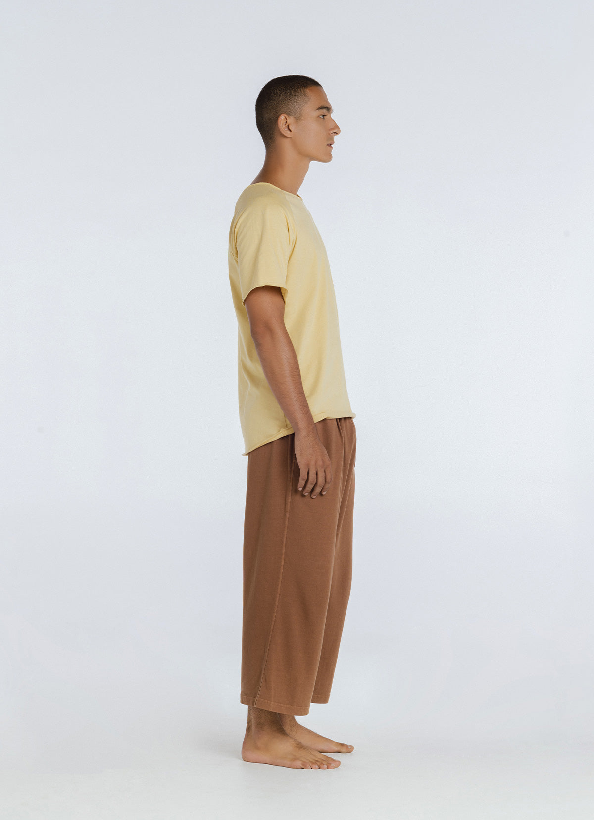 Aman crop pants (For Men)_Brown