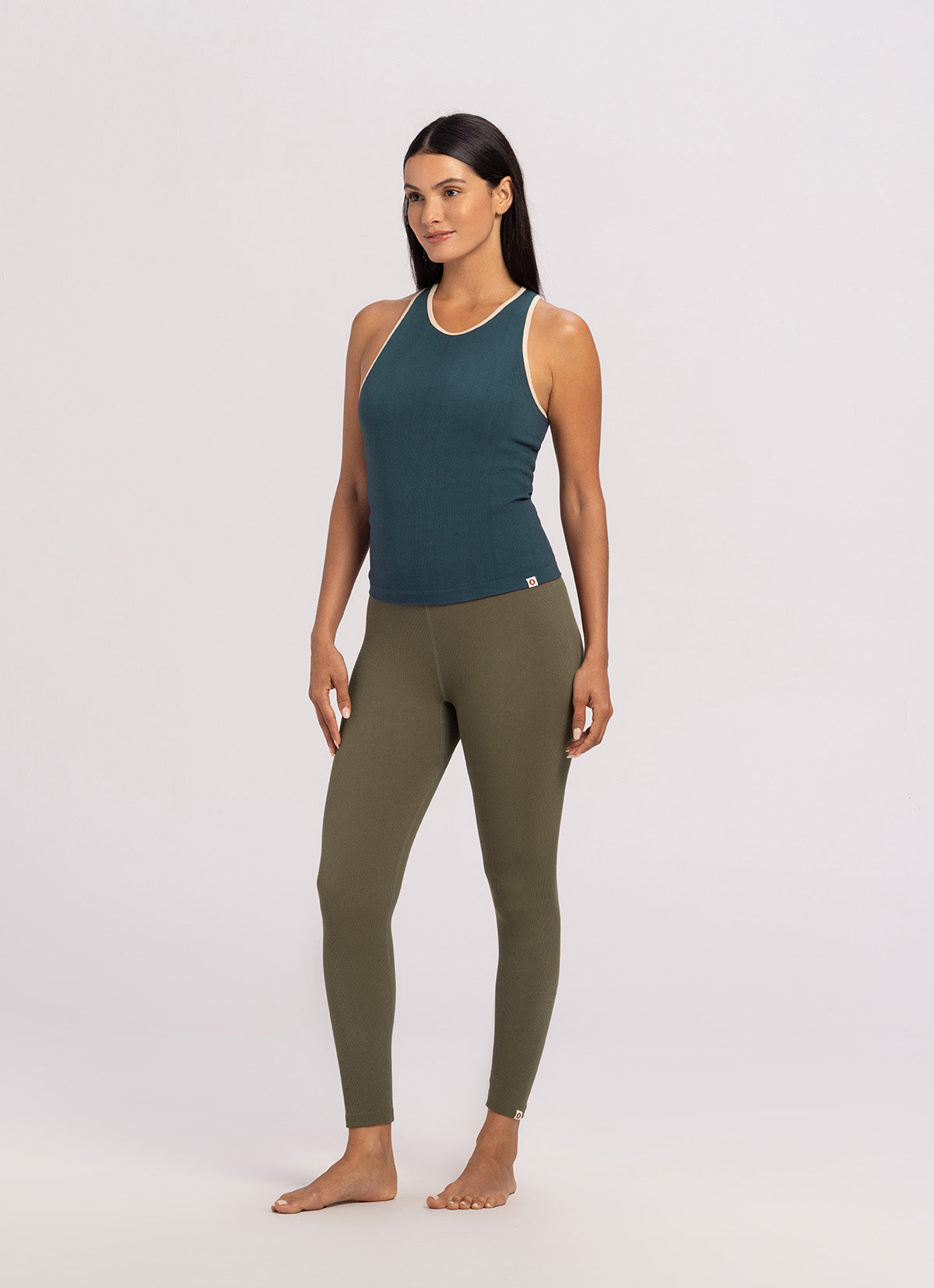 Seamless biased tank top_Dark Forest