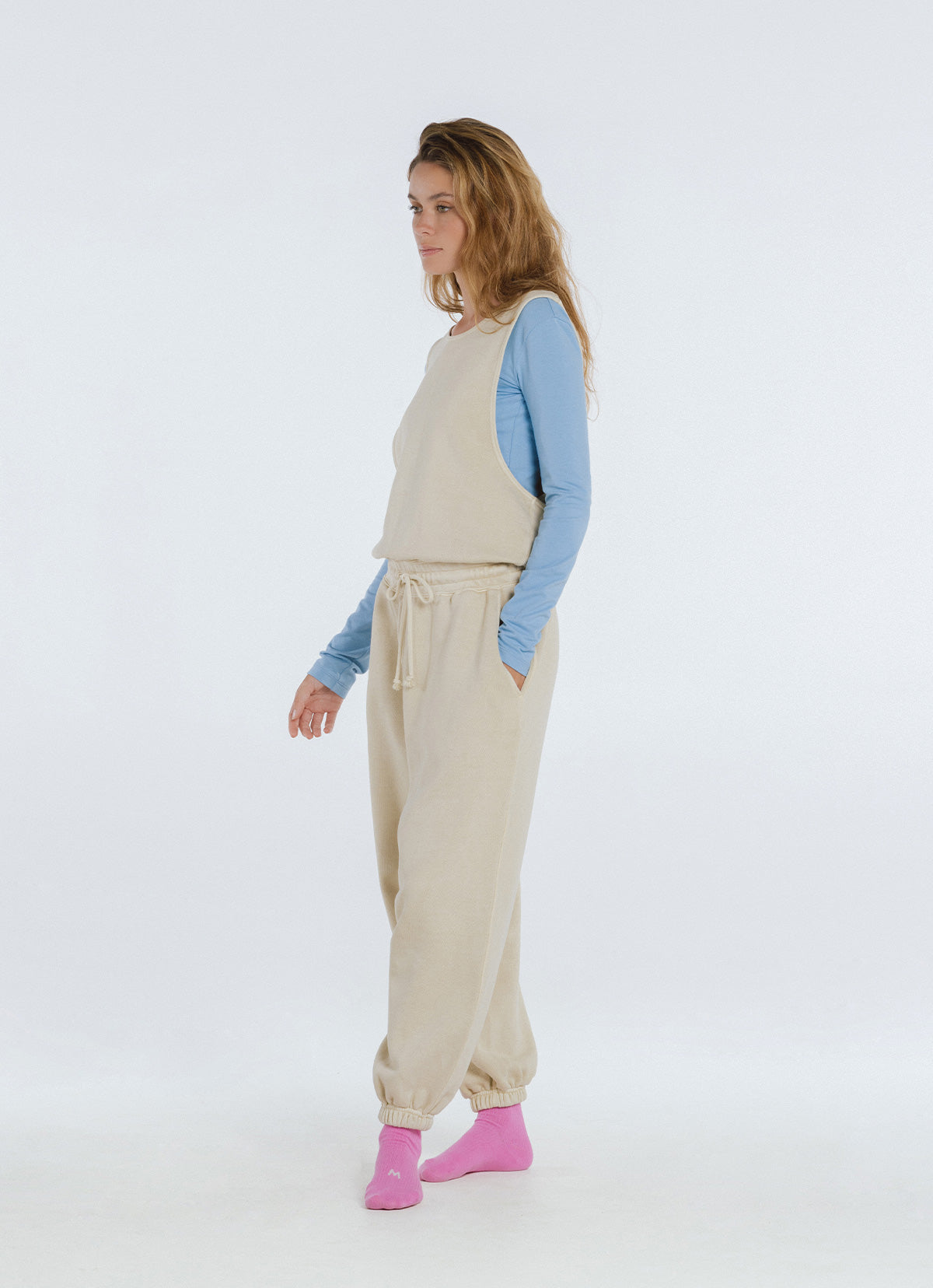 Lapis jumpsuit_Oyster White