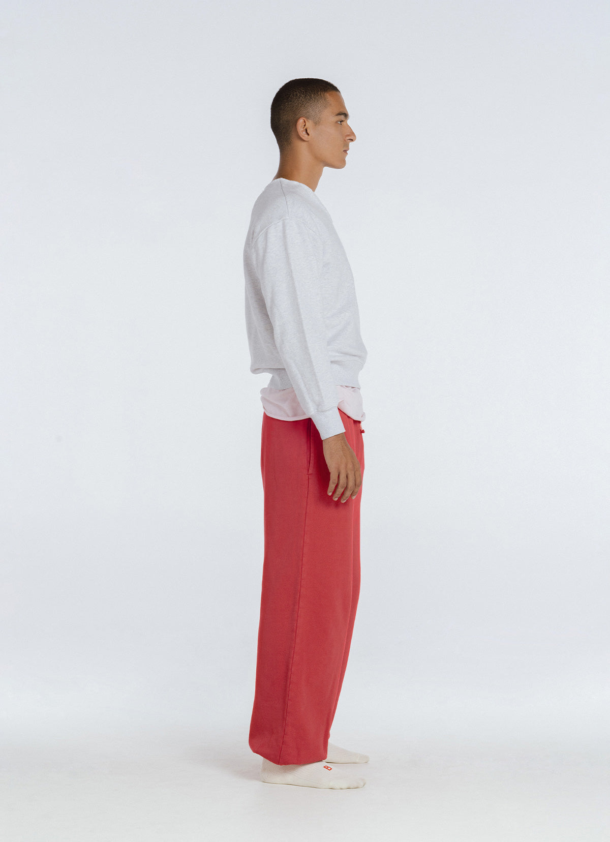 Balloon jogger pants (Unisex)_Red