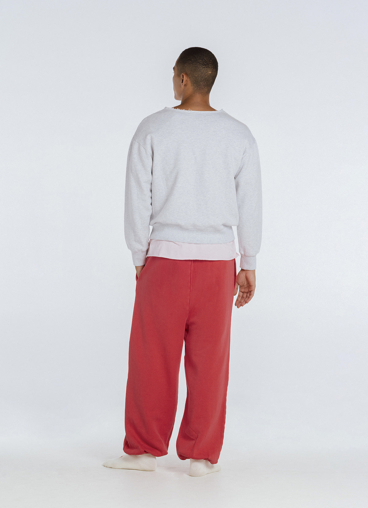 Balloon jogger pants (Unisex)_Red