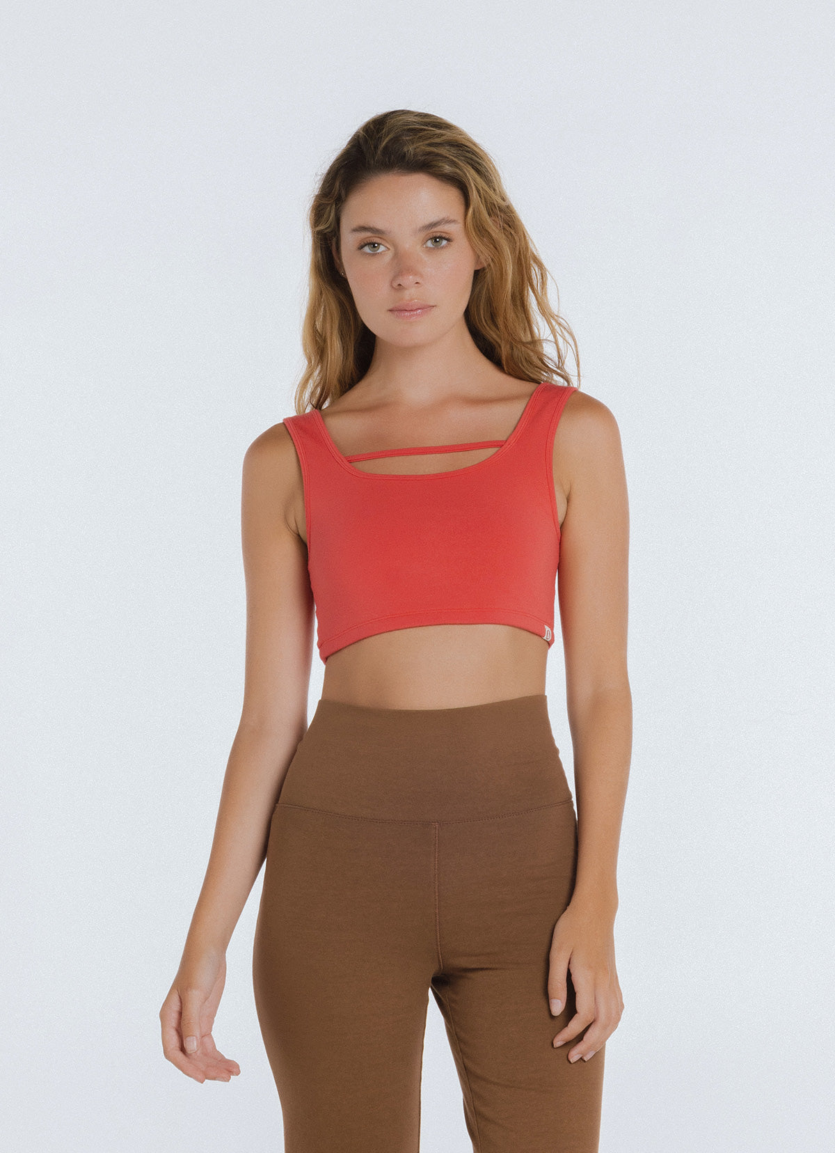 Horizon strap bra top_Red