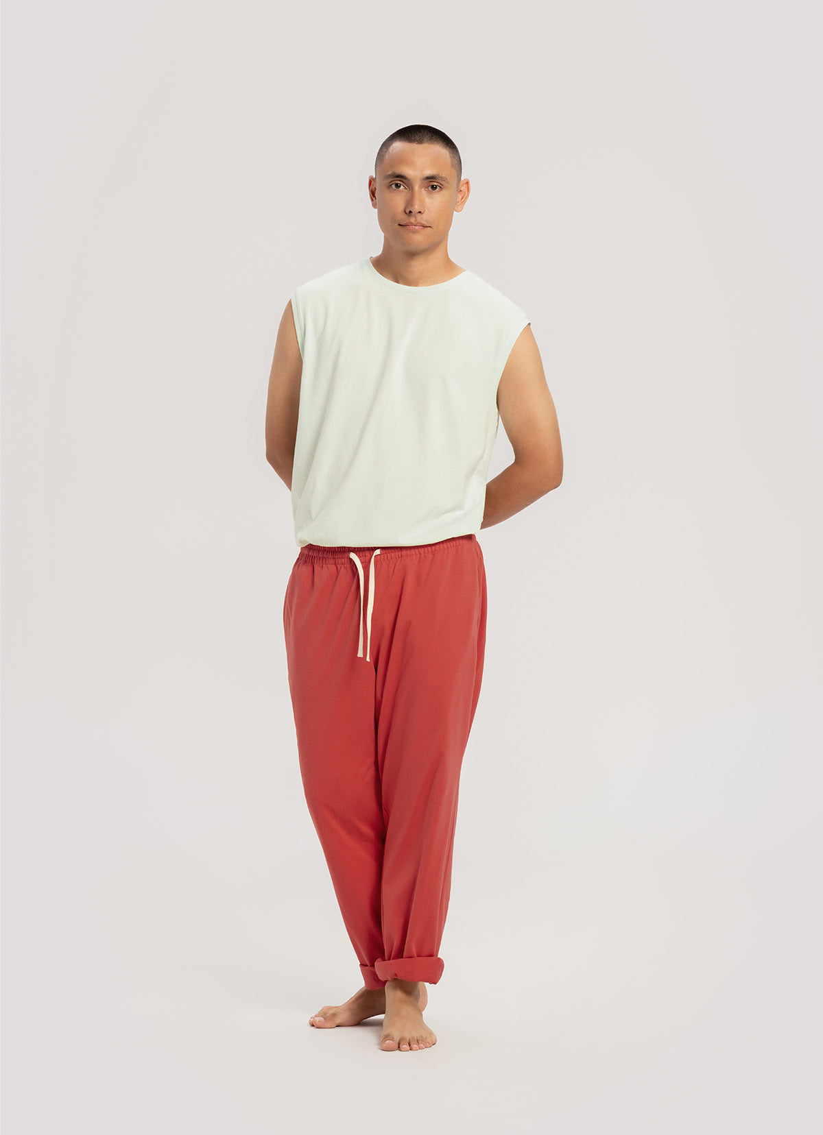 Simple round sleeveless (Unisex)_Clearly Aqua