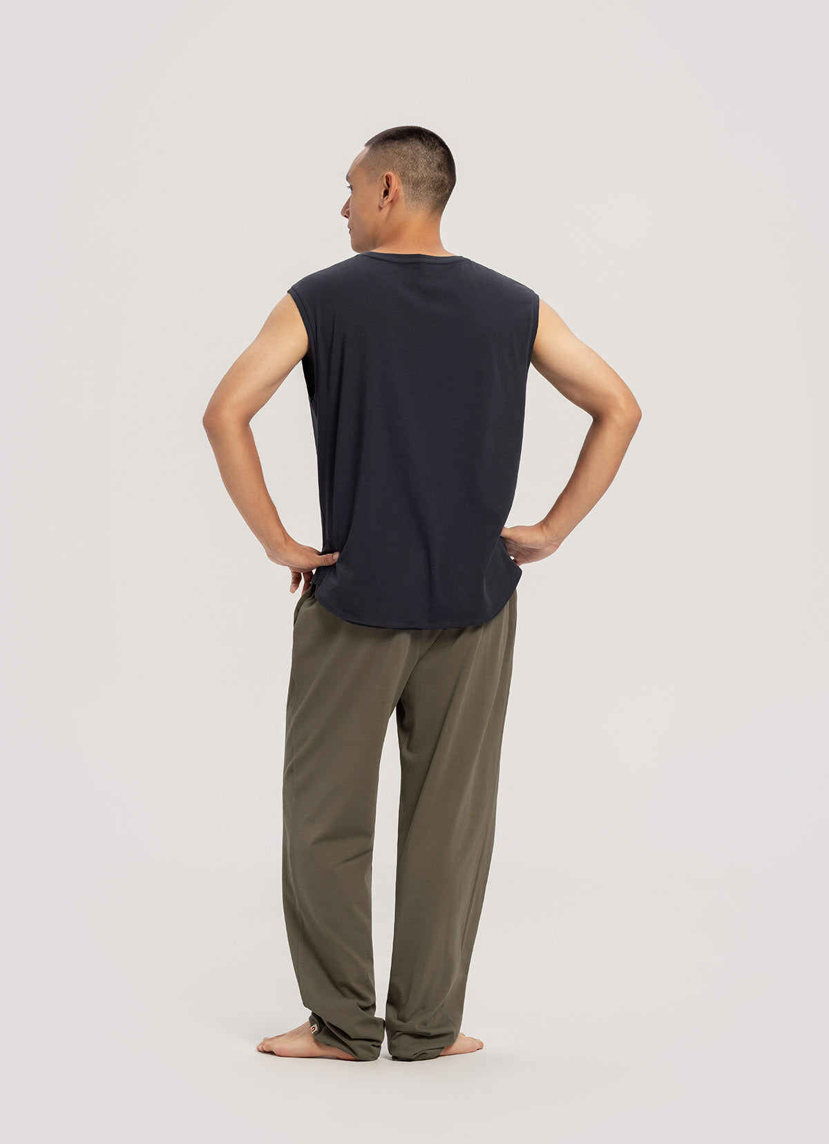 Simple round sleeveless (Unisex)_Blueberry