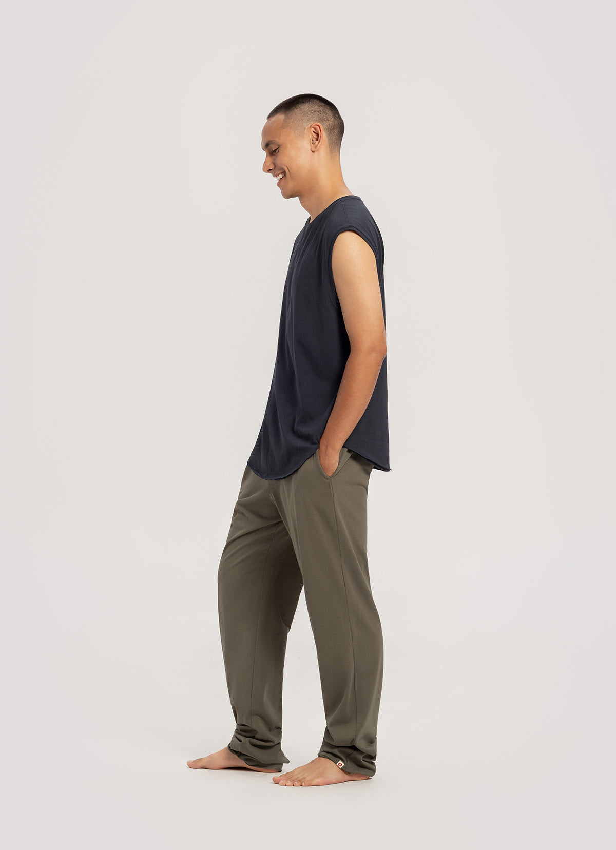 Simple round sleeveless (Unisex)_Blueberry