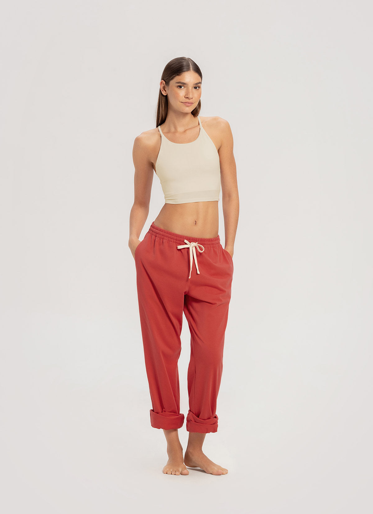 BM easy pants (Unisex)_Cranberry