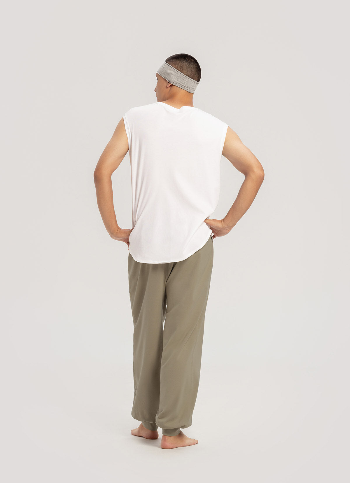 Simple round sleeveless (Unisex)_White