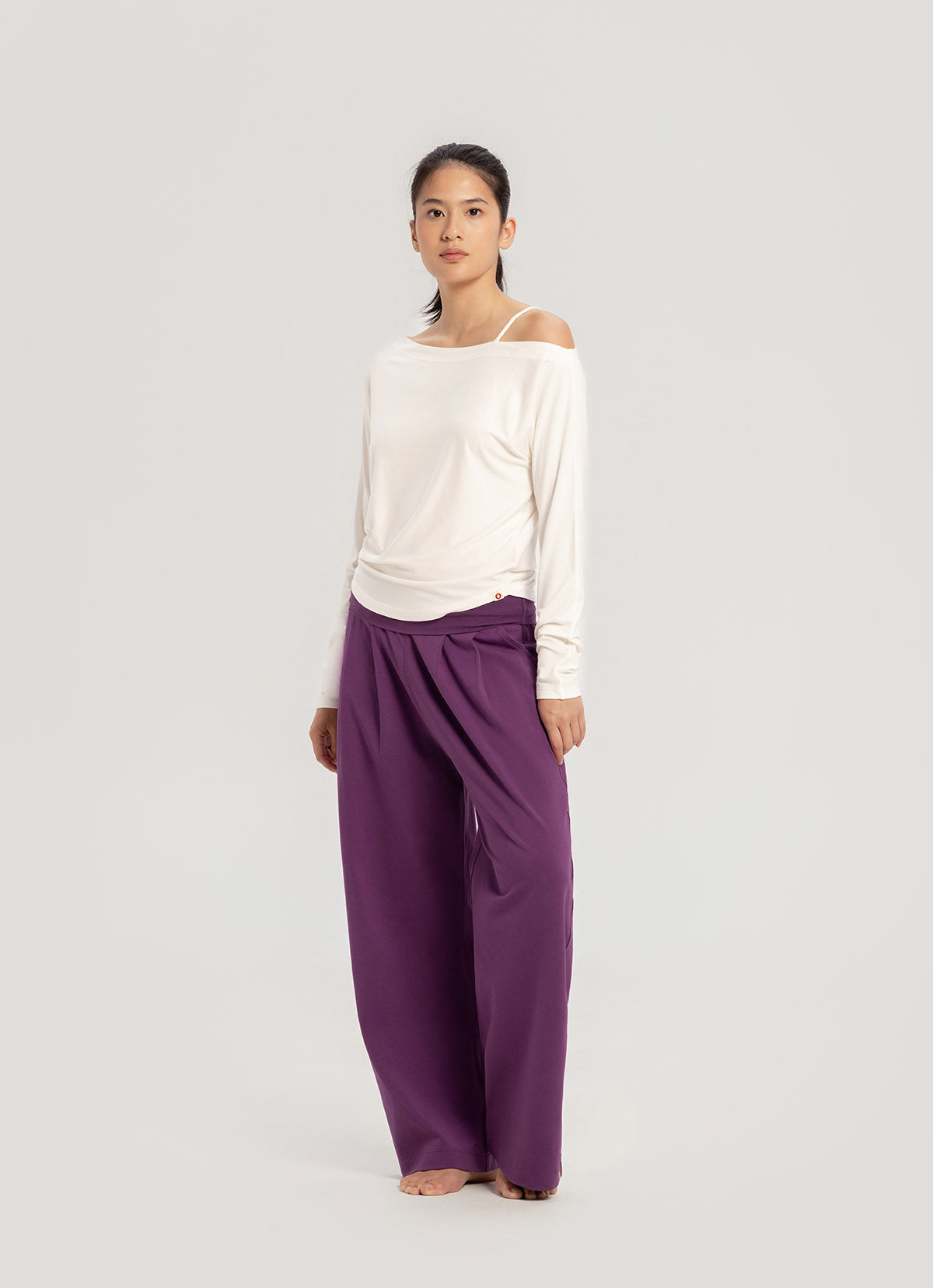 Fortune straight pants_Sunset Purple