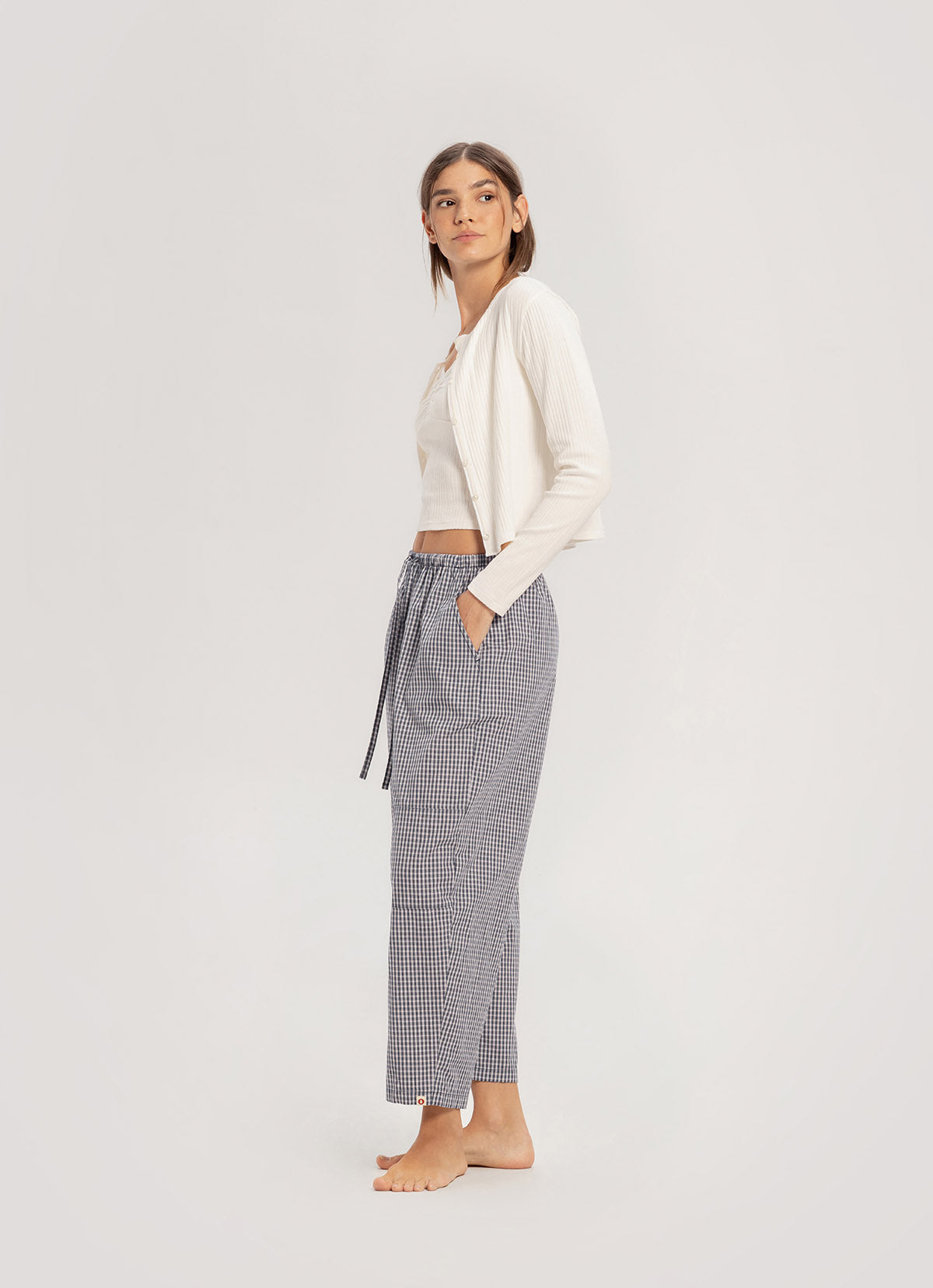 Pointelle cardigan_Star White