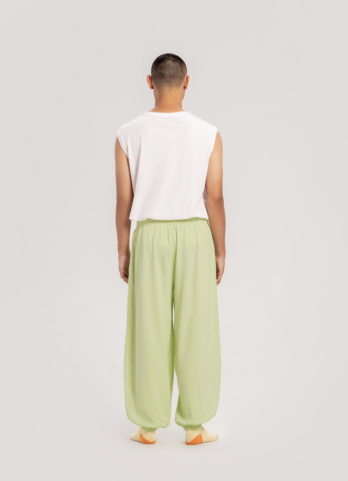 Diagonal jogger pants (Unisex)_Reed
