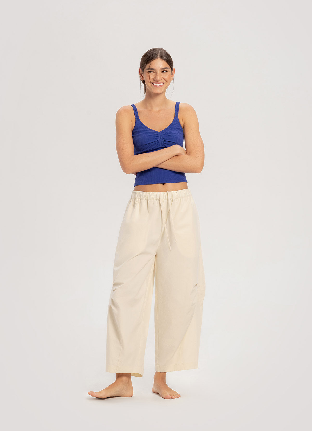 Kitty wide pants_Cream