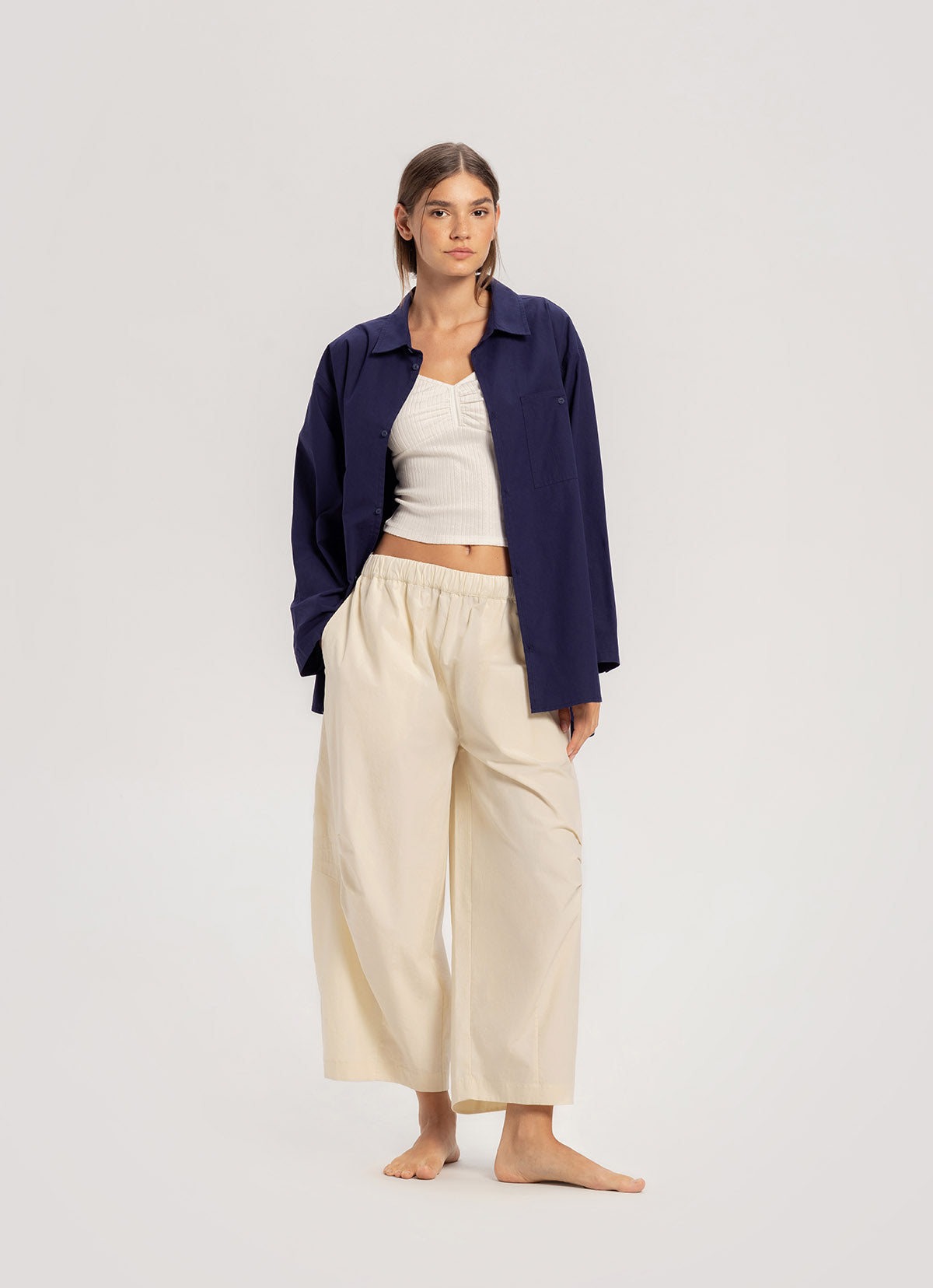 Kitty wide pants_Cream