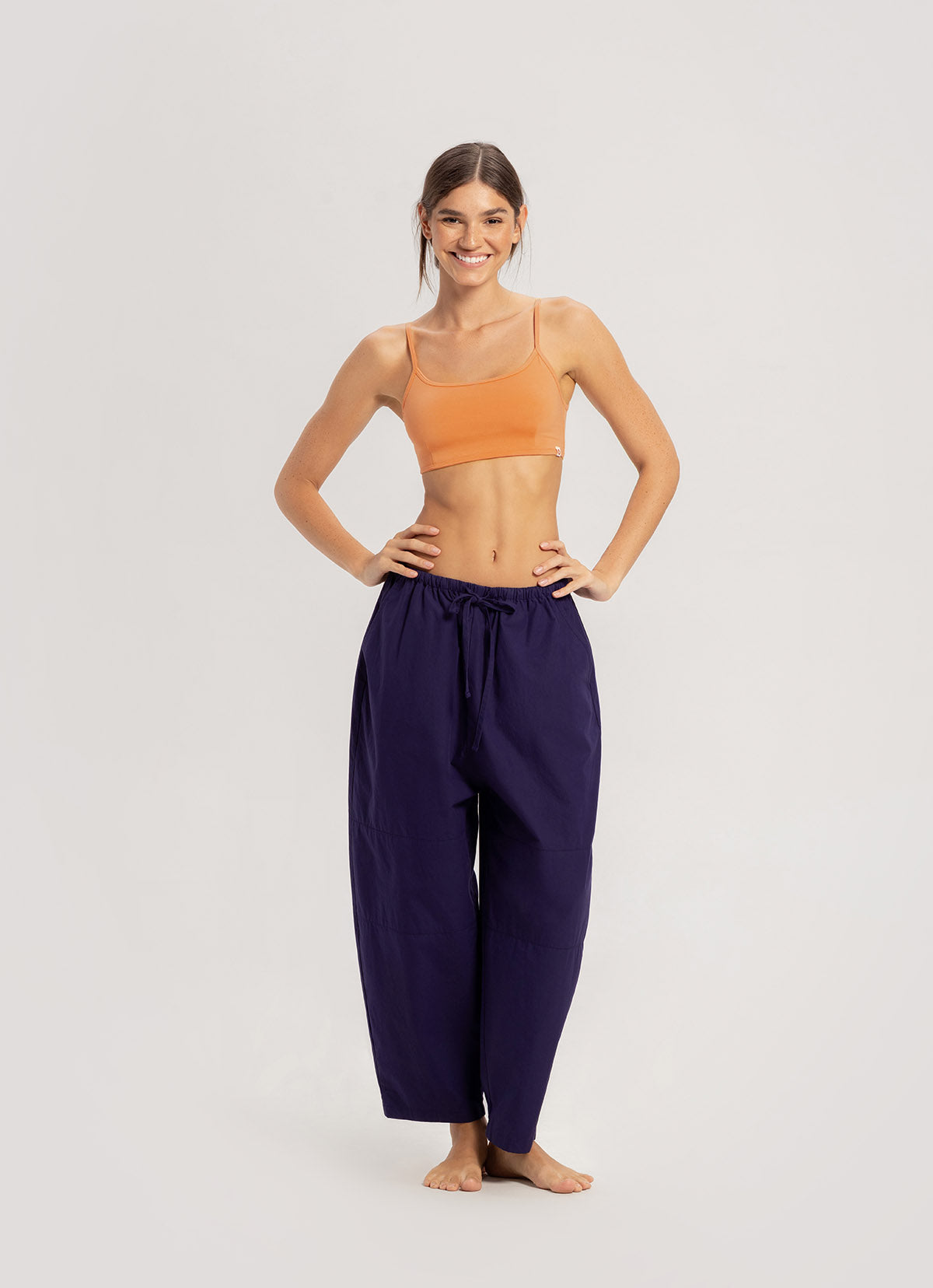 Tri hole bra top_Marigold