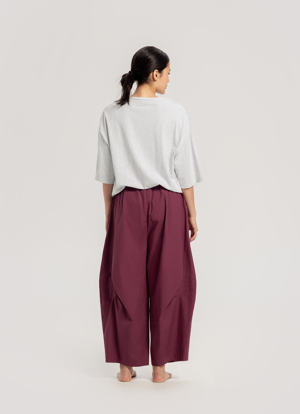 Kitty wide pants_Wine