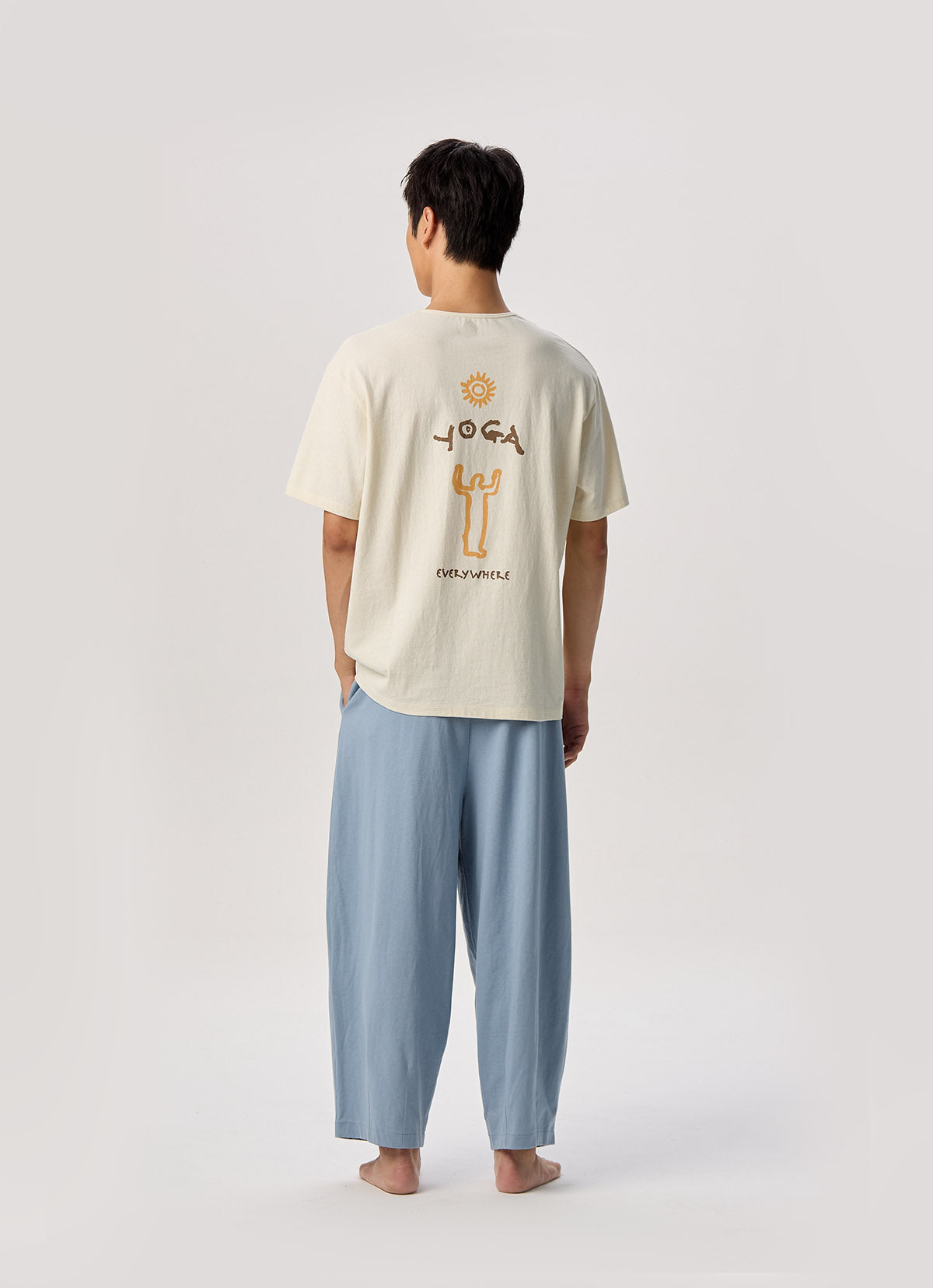 Surya drawing T (Unisex)_White Asparagus