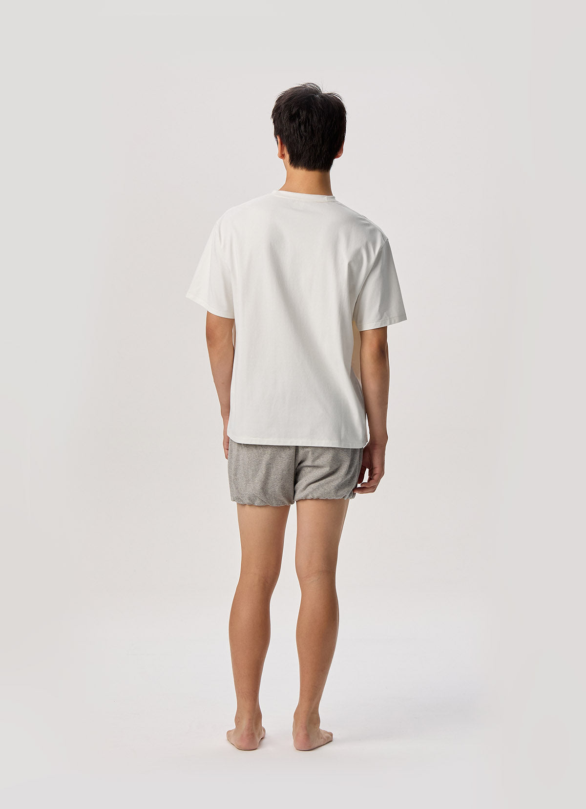 Iyengar banding shorts (Unisex)_Dark Melange Grey