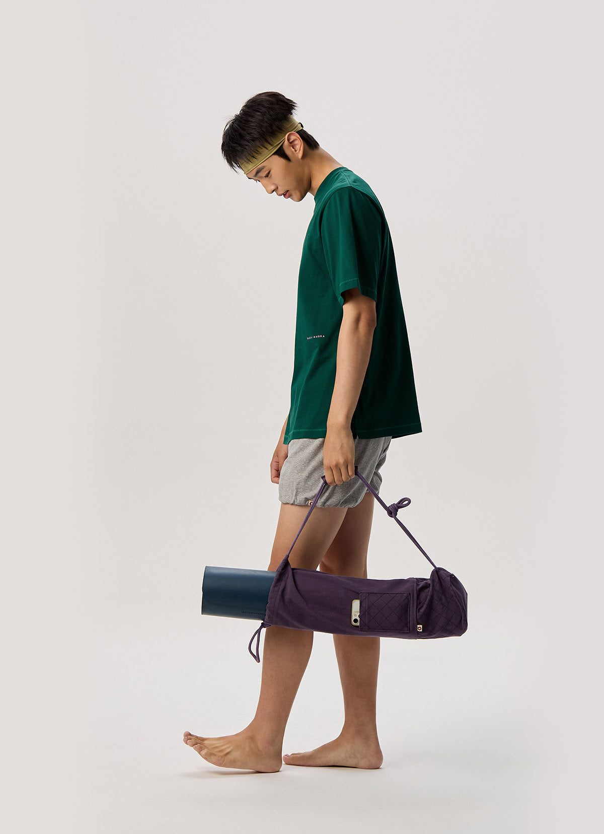Iyengar banding shorts (Unisex)_Dark Melange Grey