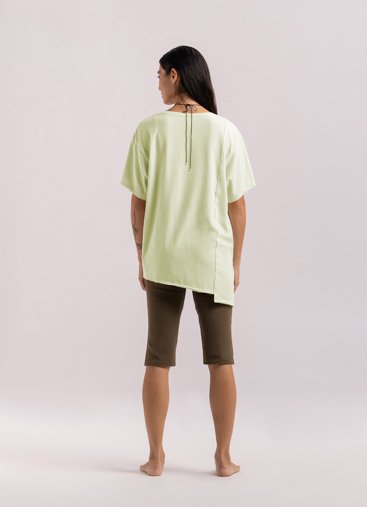 Panel short sleeve_Lime Cream