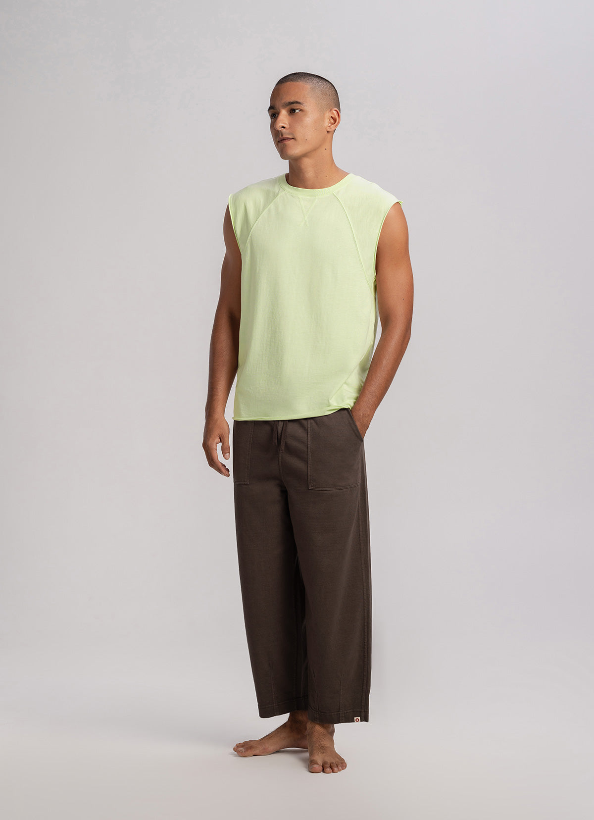 Tapered pants #2 (Unisex)_Cocoa