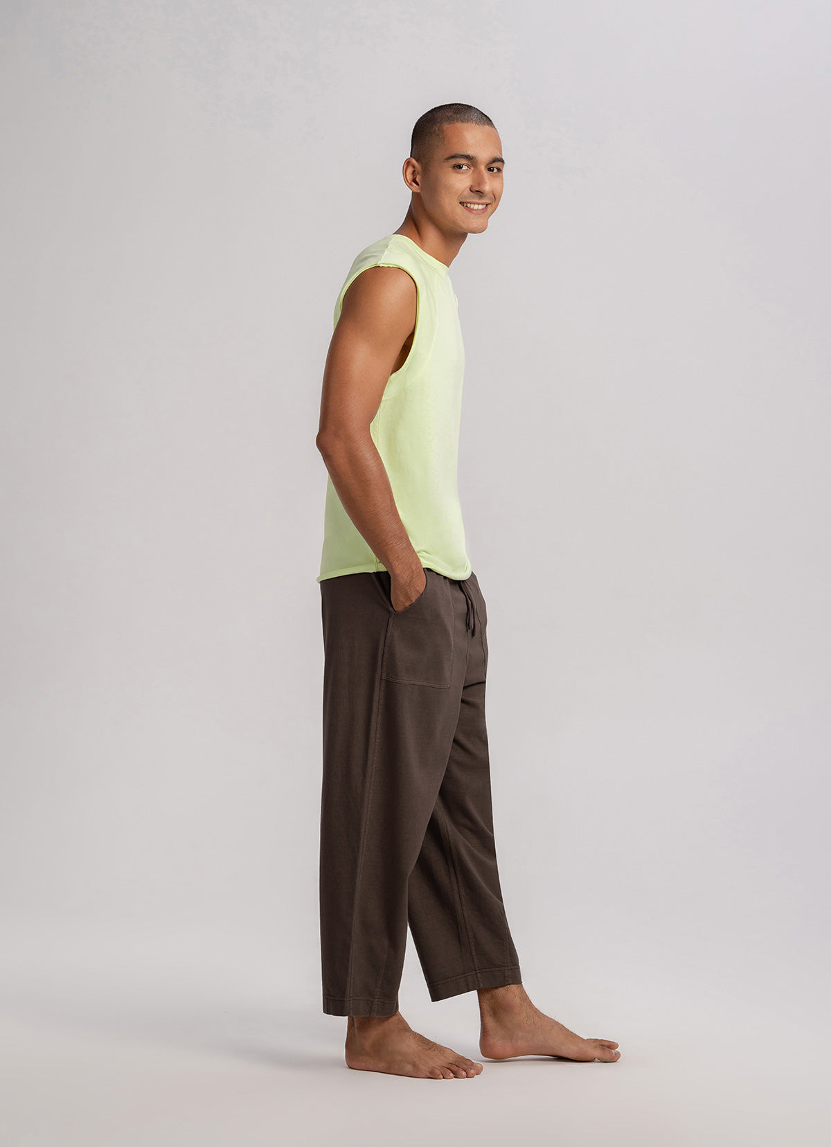 Tapered pants #2 (Unisex)_Cocoa