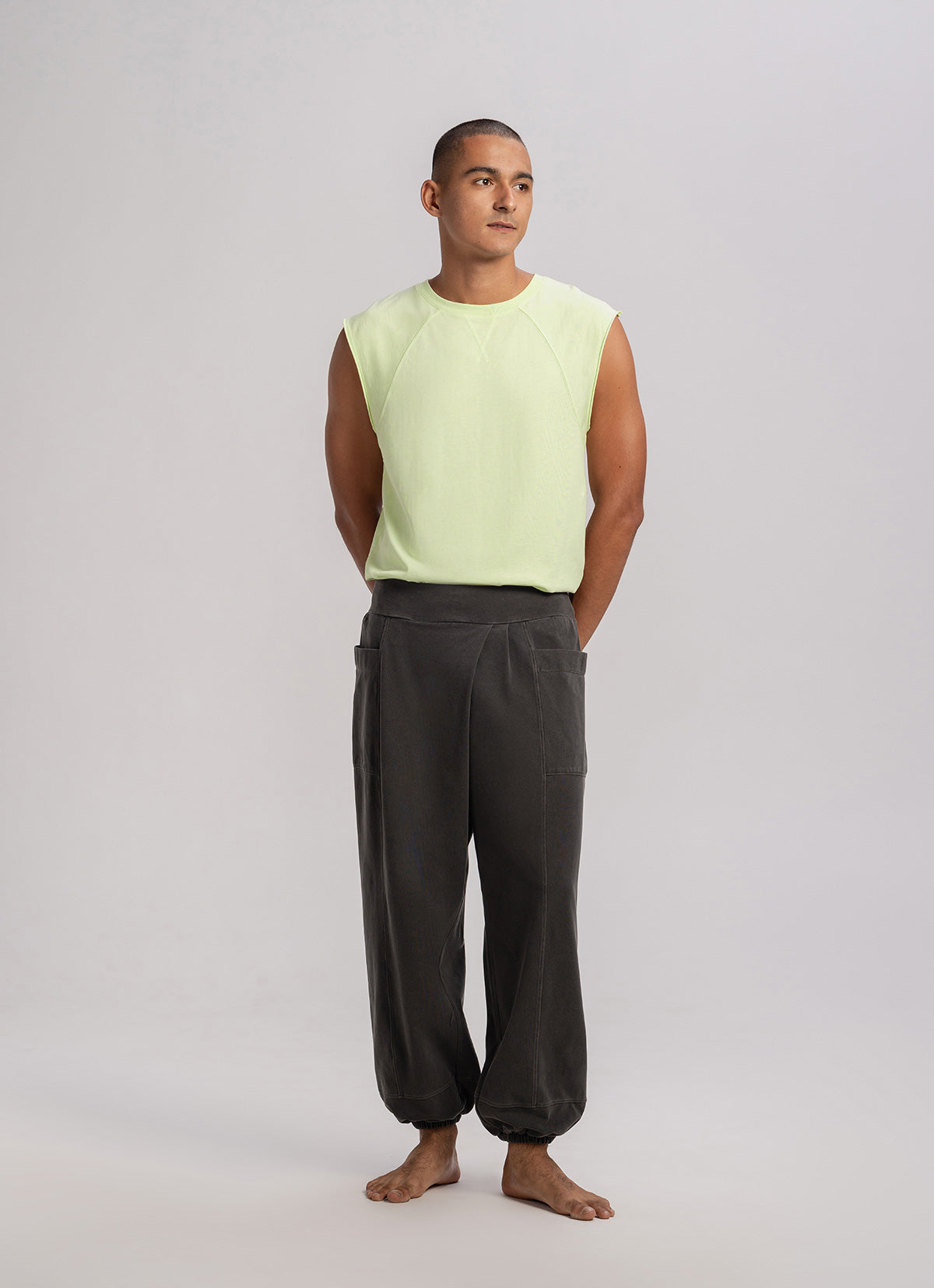 Knoll sleeveless (Unisex)_Lime Cream