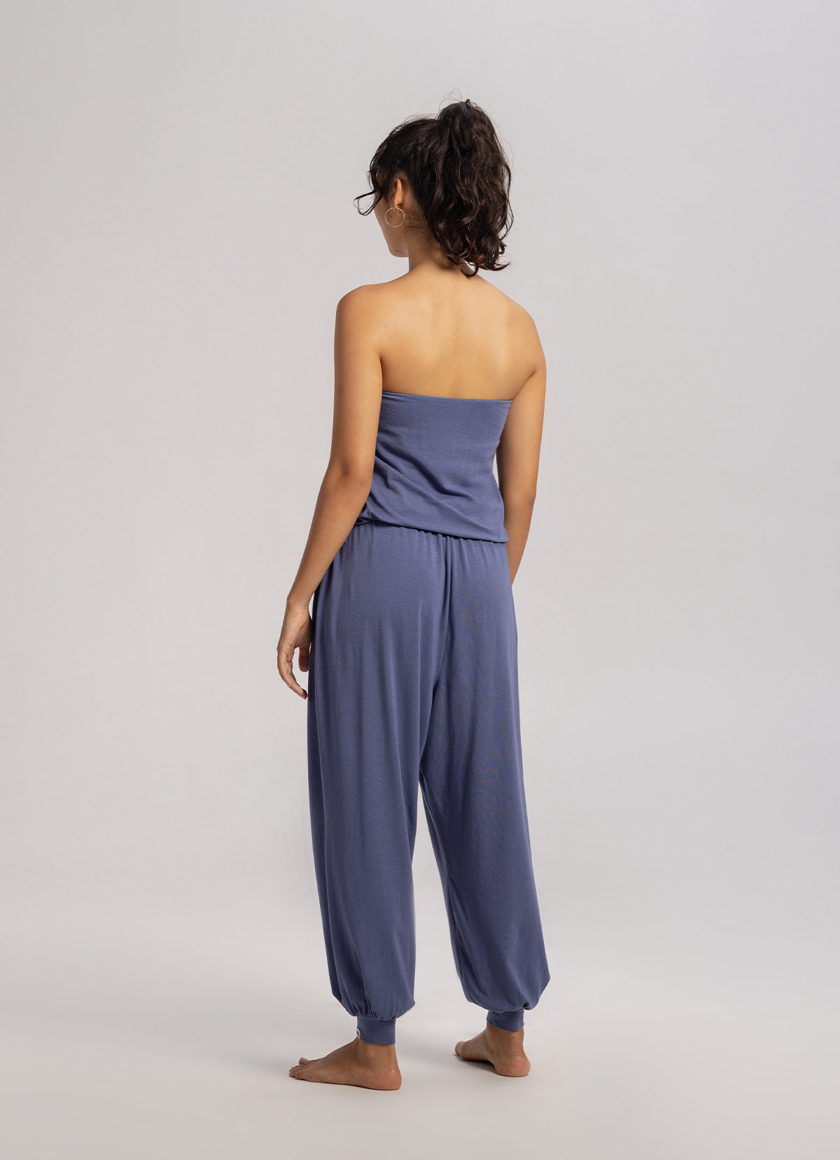 Simple tube jumpsuit_Grey Blue