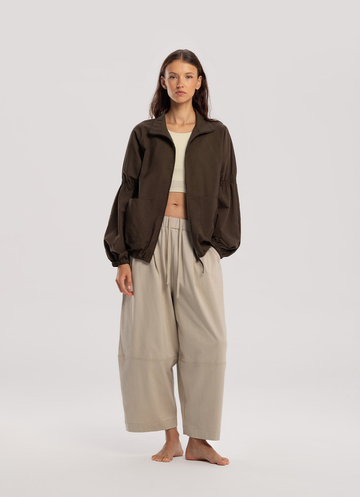 Wide panel pants (Unisex)_Peyote