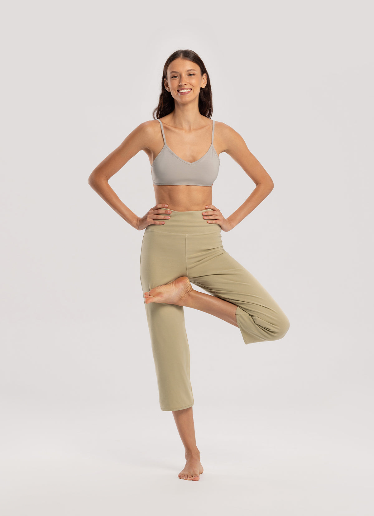 Chevron bra top_Silver Cloud