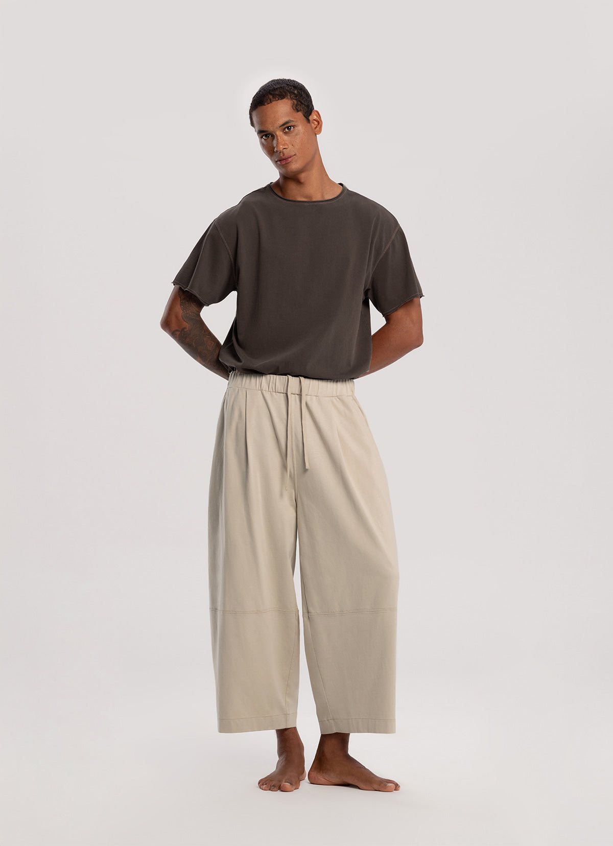 Wide panel pants (Unisex)_Peyote