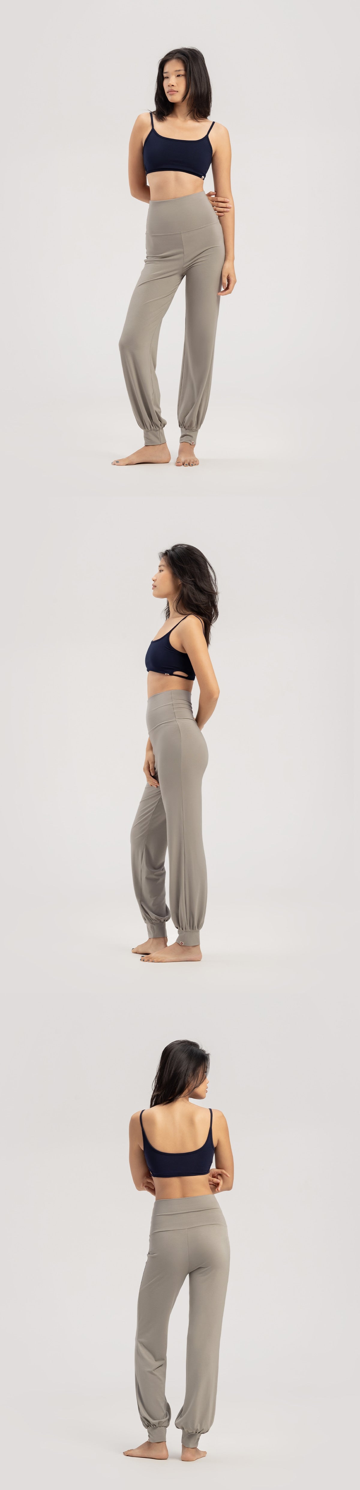 Side cut bra top_Evening Blue