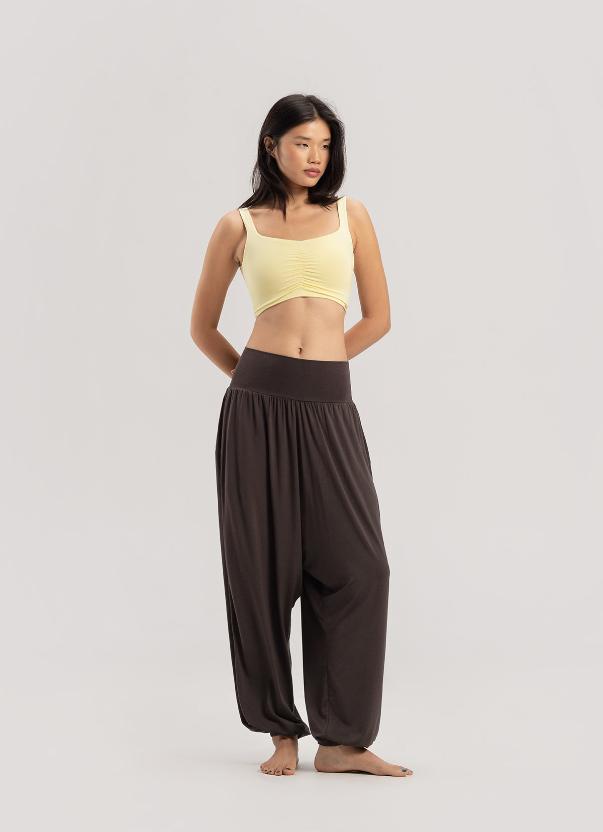 Pool pants (Unisex)_Chocolate Plum