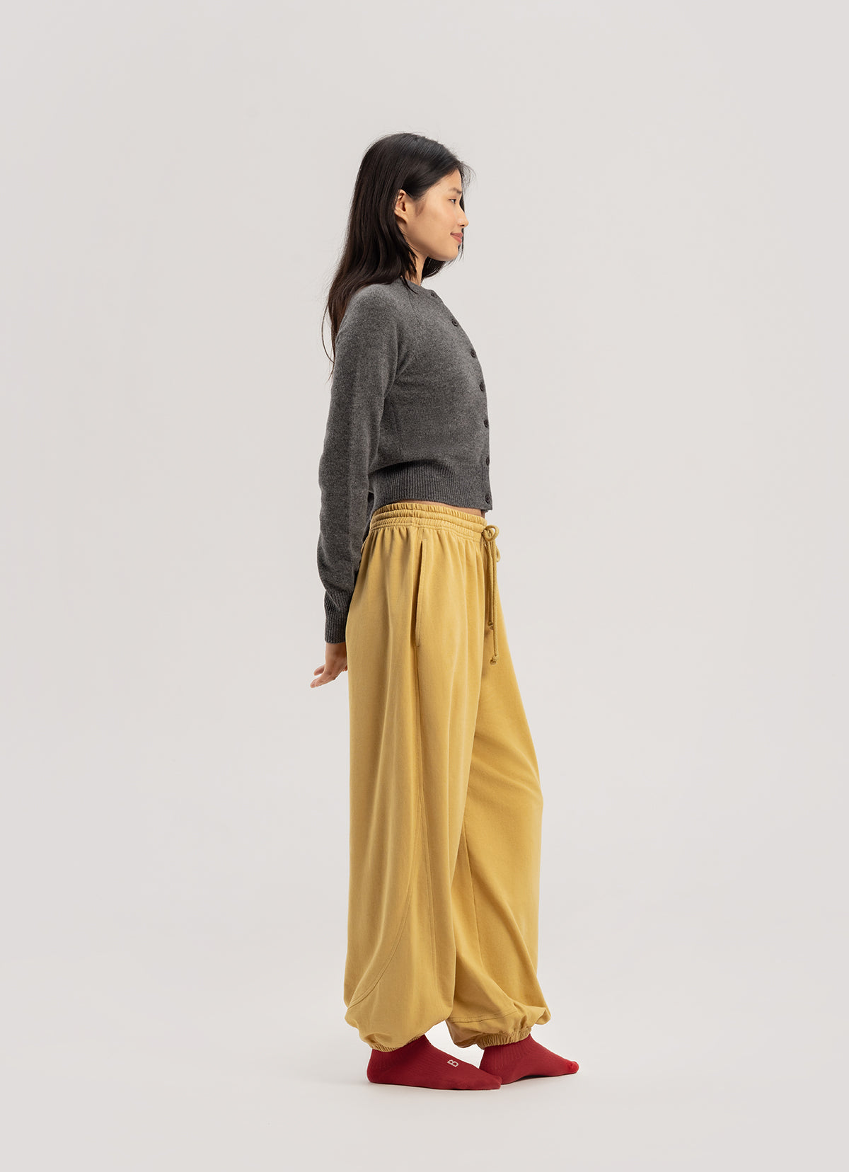 Diagonal jogger pants (Fall ver.)_Southern Moss