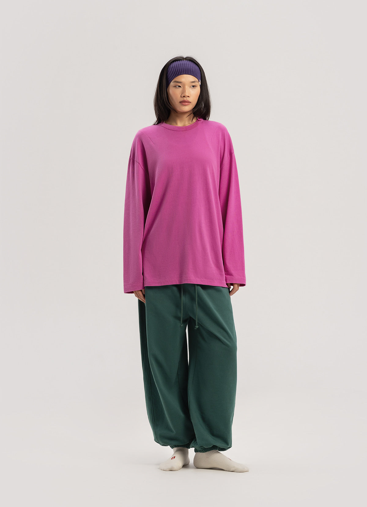 Diagonal jogger pants (Fall ver.)_Green Gables