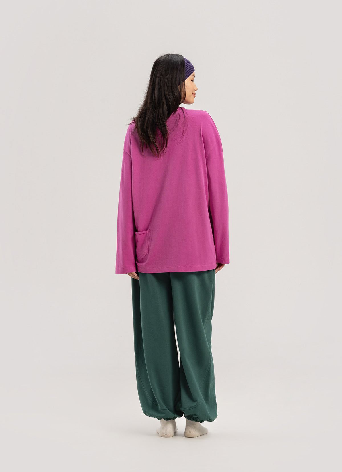 Diagonal jogger pants (Fall ver.)_Green Gables
