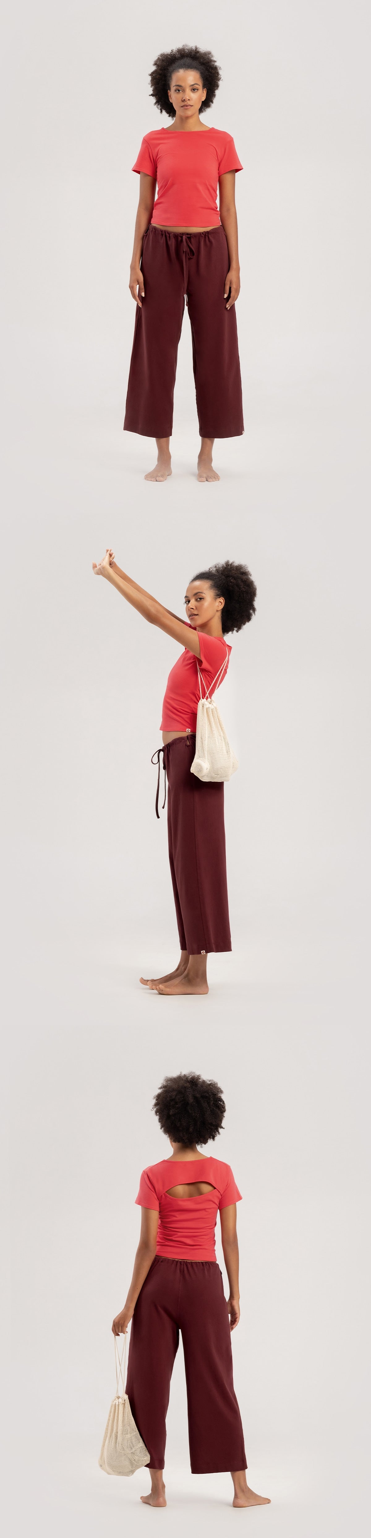 Cut-out short sleeve_Watermelon