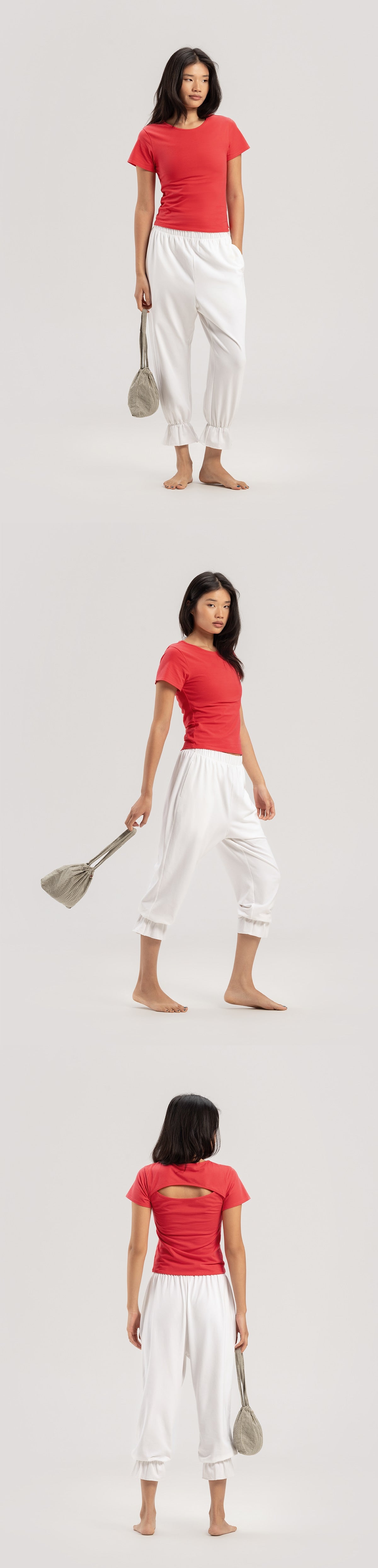 Cut-out short sleeve_Watermelon