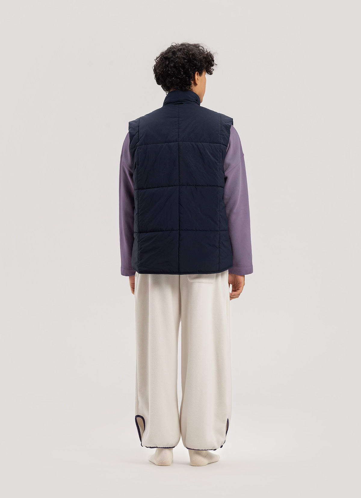 Button fleece pants (Unisex)_Turtledove