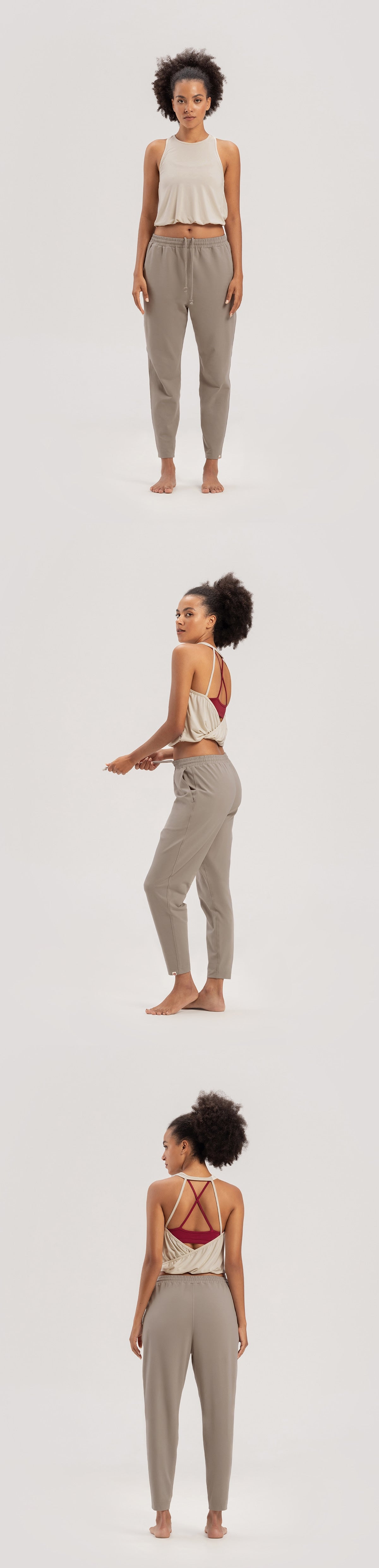 Twist halter cover top_Silver Birch
