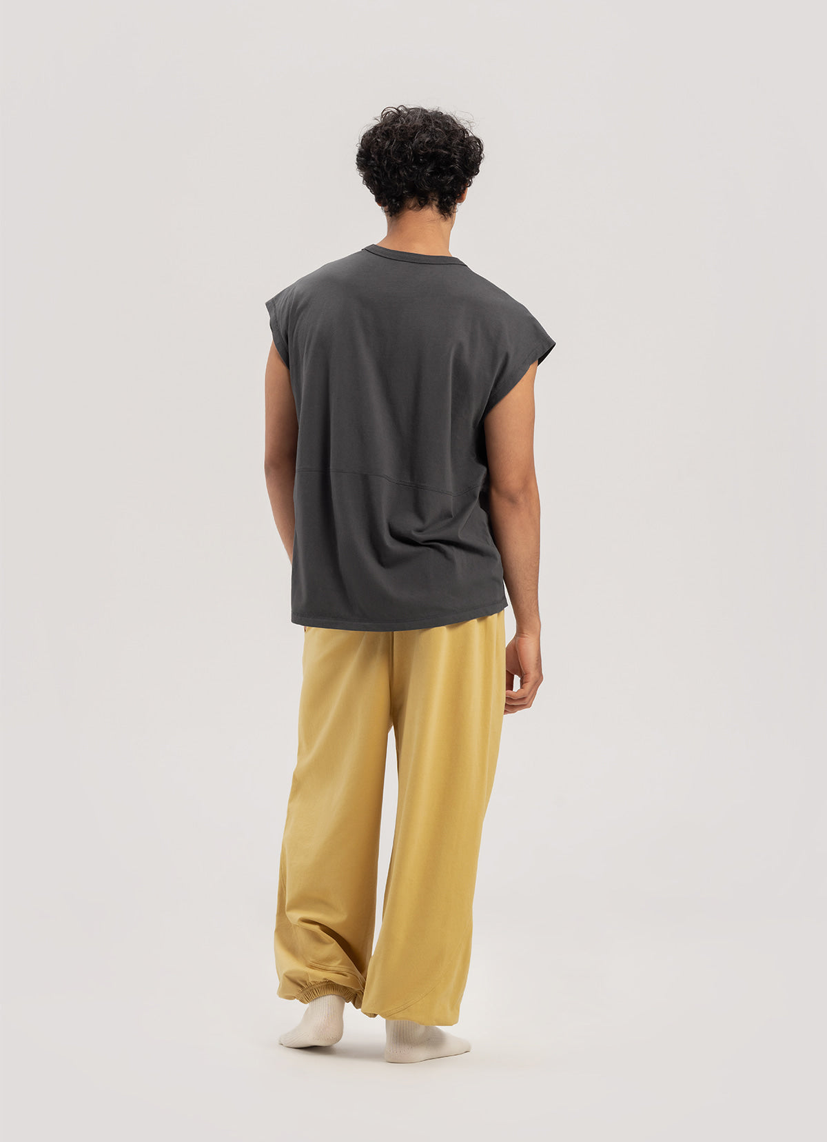 Diagonal jogger pants (Fall ver.)_Southern Moss