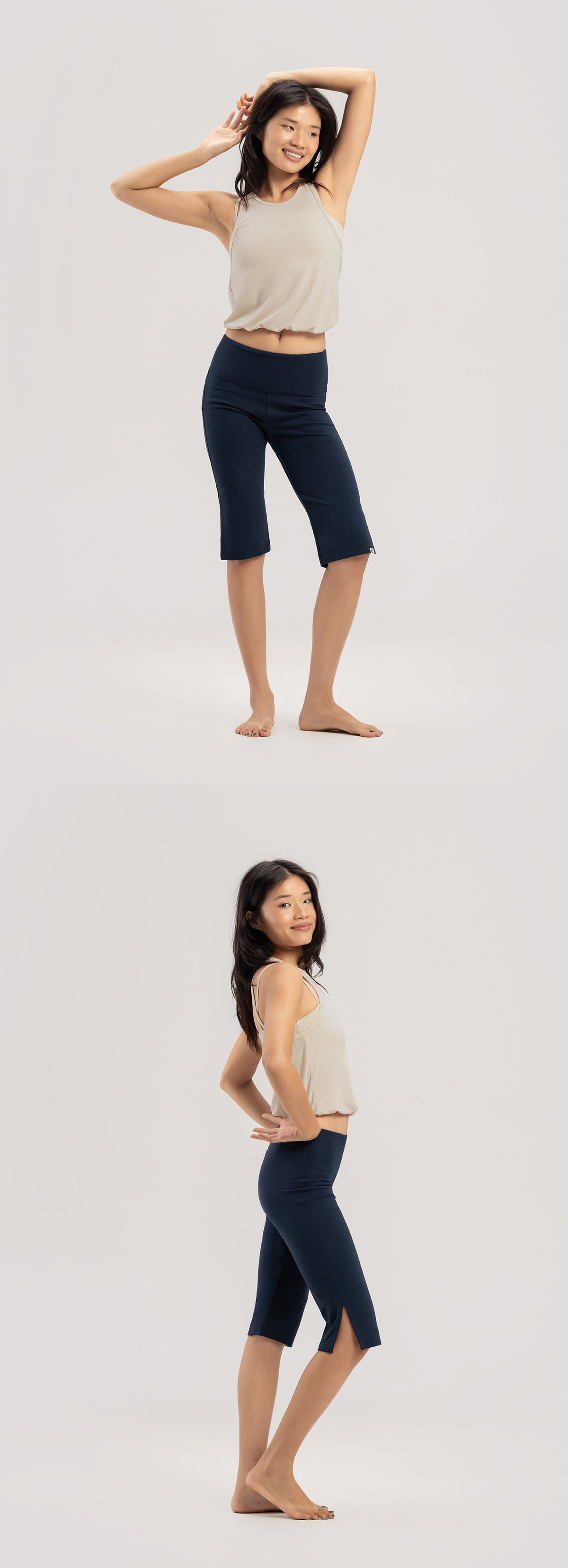 Twist halter cover top_Silver Birch