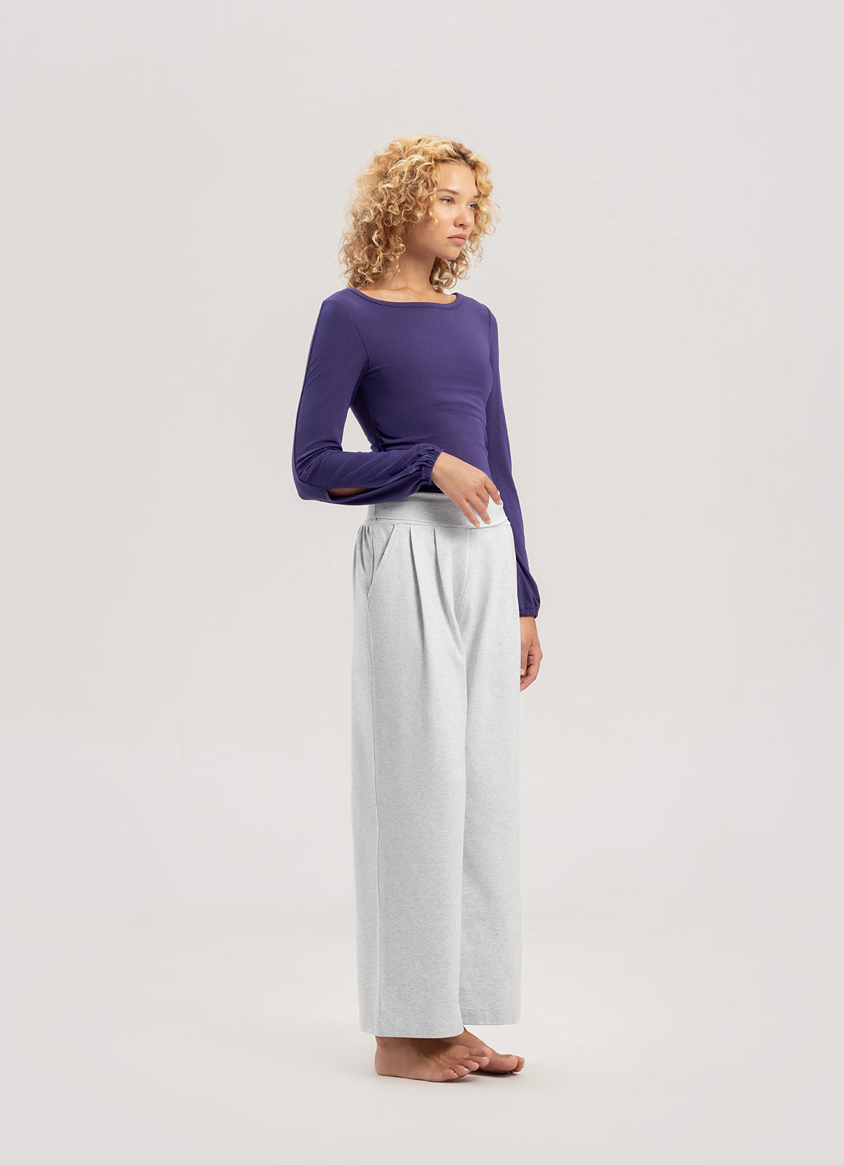 Puff long sleeve_Mulberry Purple