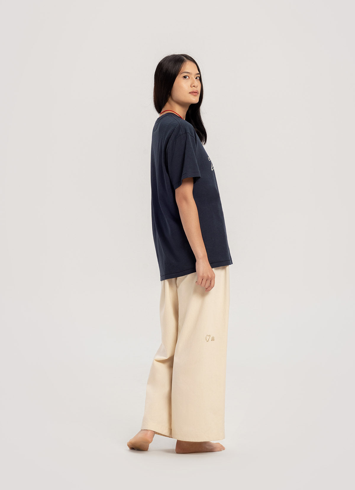 Kasih loose fit T (Unisex)_Blueberry