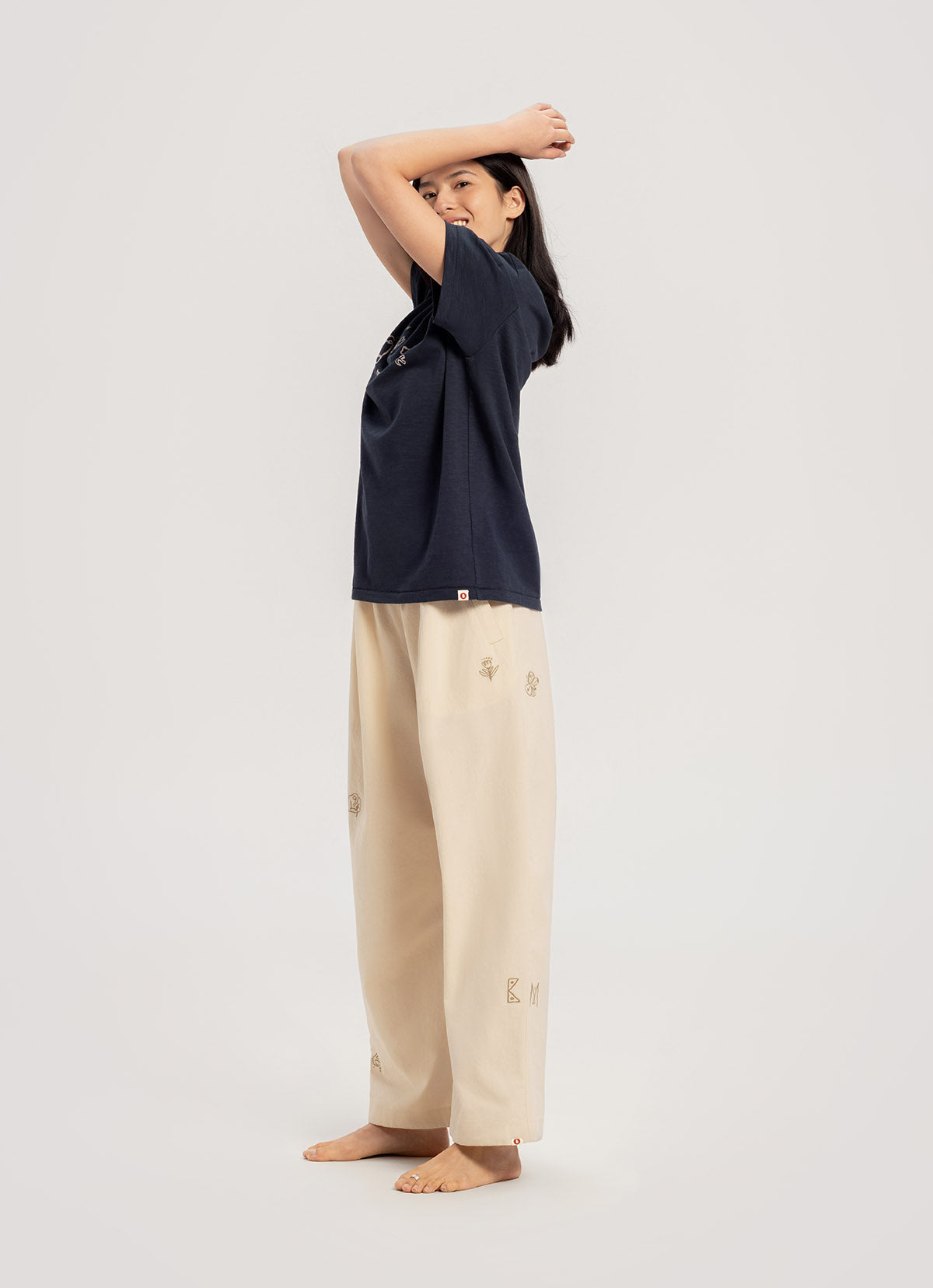 Kasih loose fit T (Unisex)_Blueberry