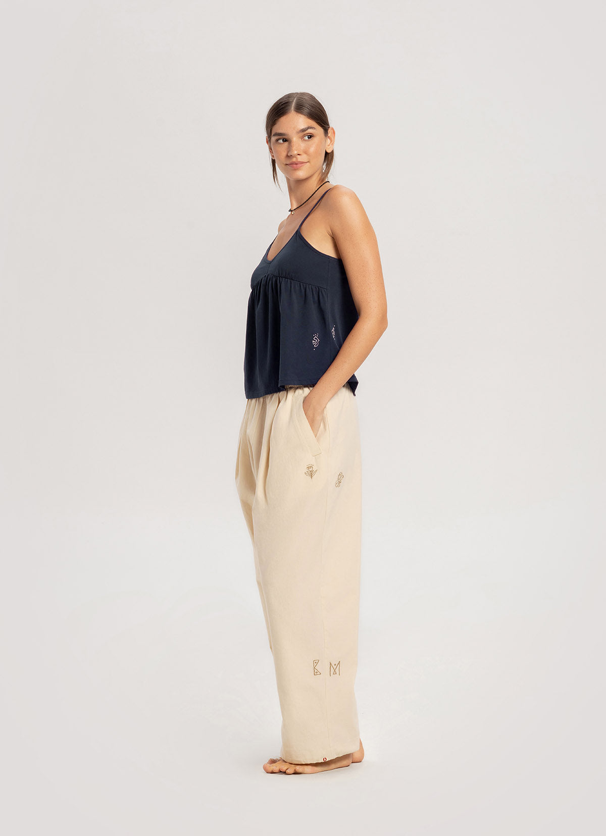 Kasih Wide pants_Bone White