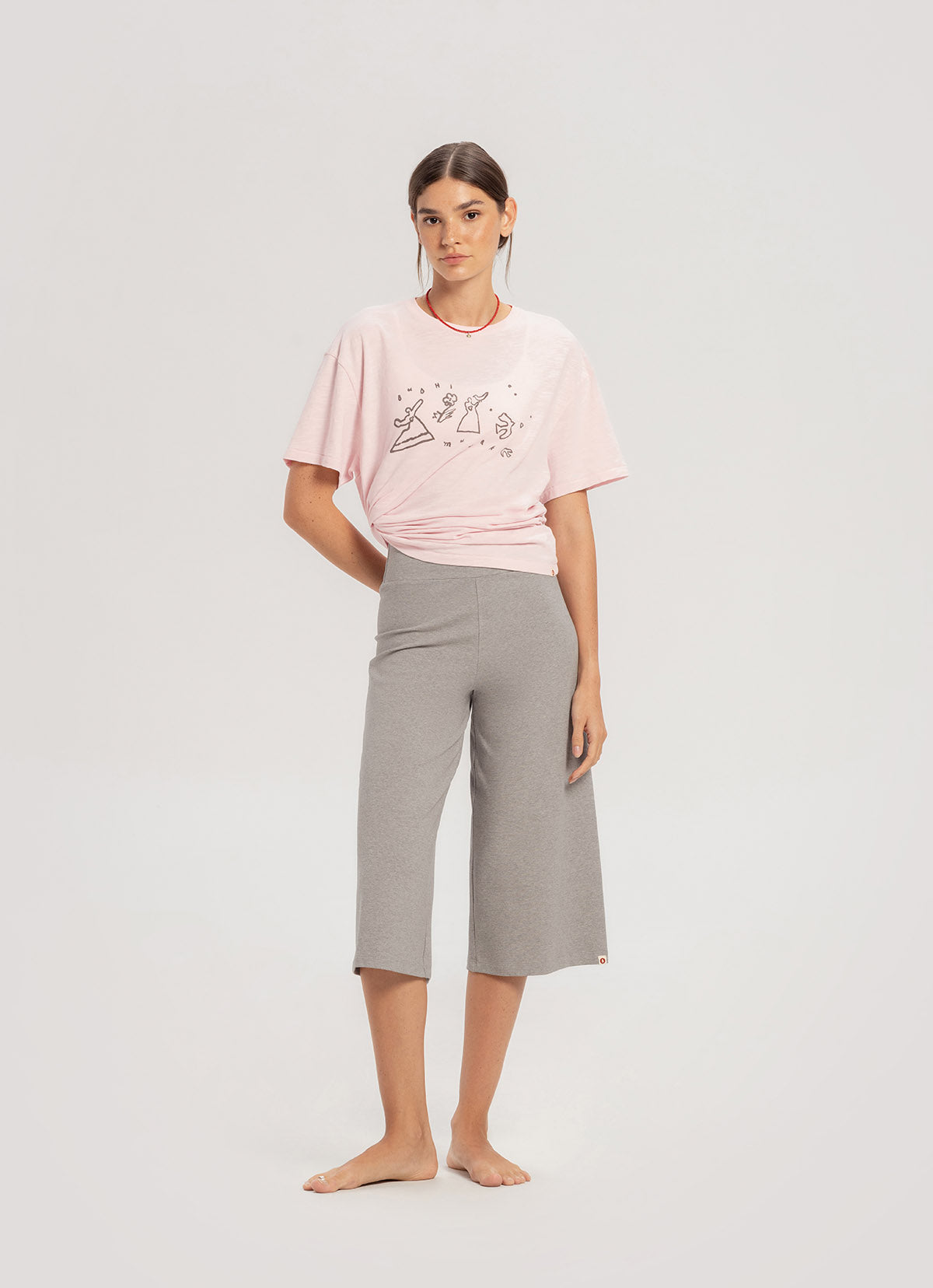 Lilit pants_Dark Melange Grey